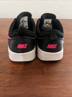 Nike Kids Black and Pink Air Max Thea Sneakers